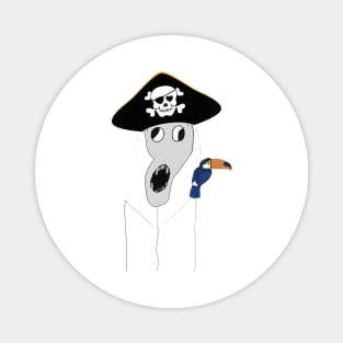 Zombie pirate Magnet